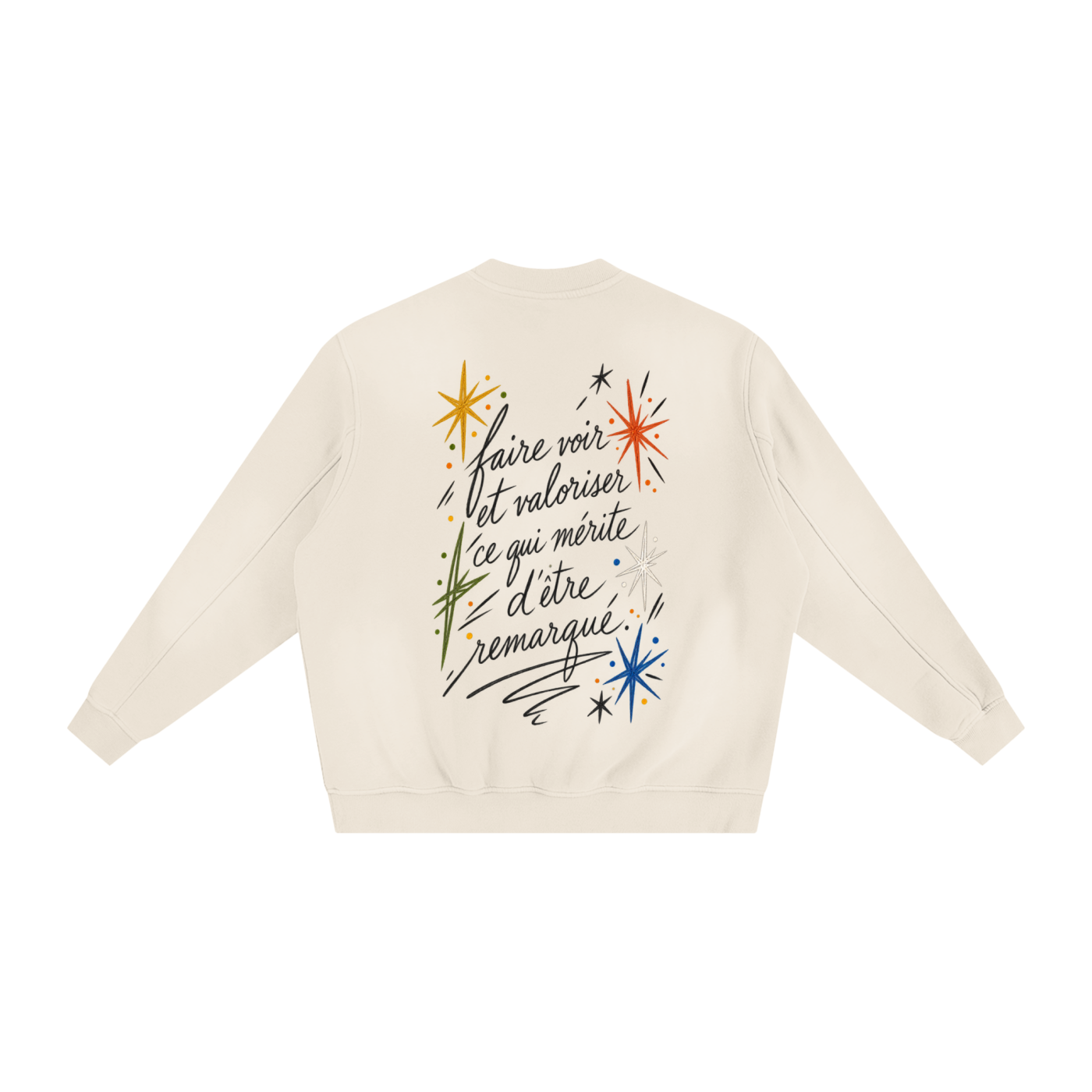 Le Faire Étalage “Manifesto” Hand-Sketched Crewneck