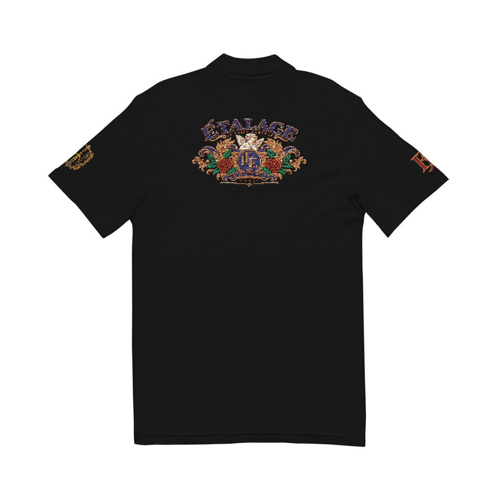 Le Faire Étalage Embroidered Floral Crest Polo