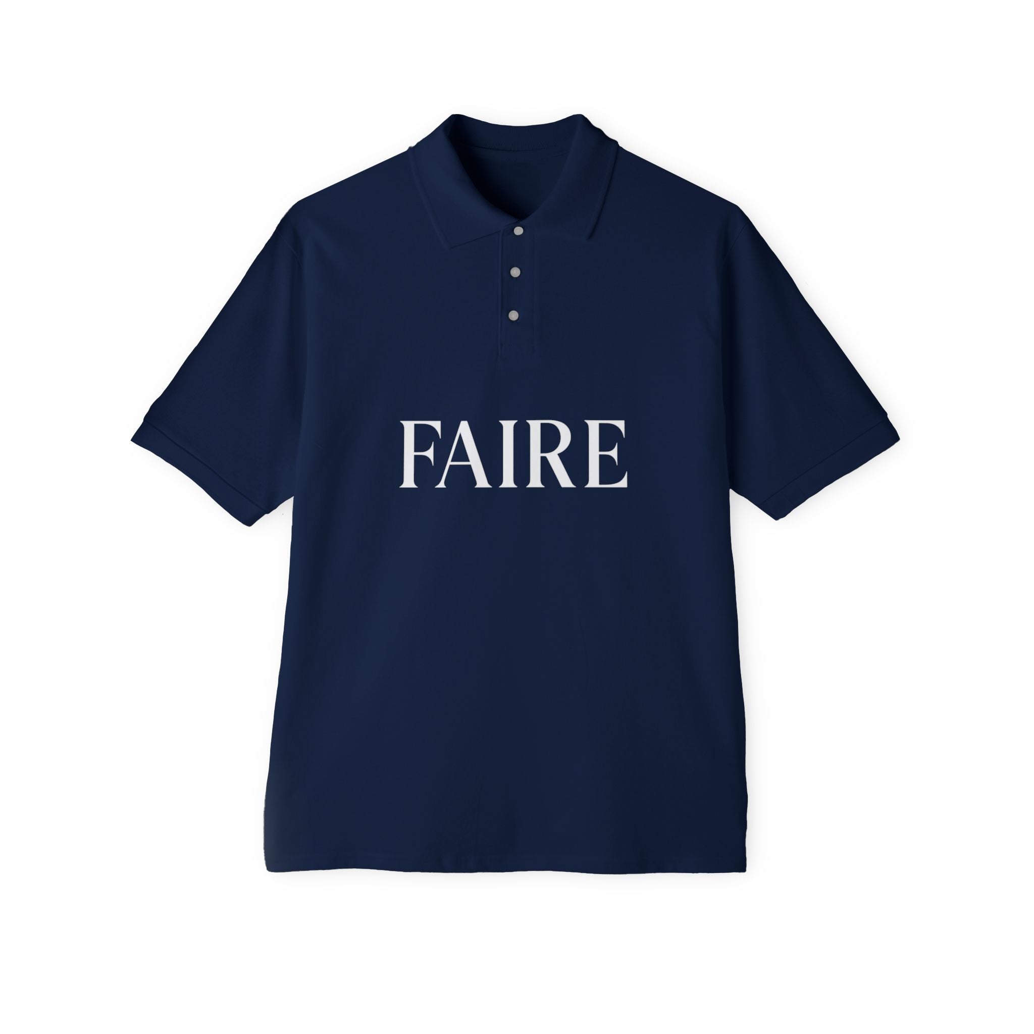 Faire / Étalage Polo Shirt — French Word Graphic Men's Polo