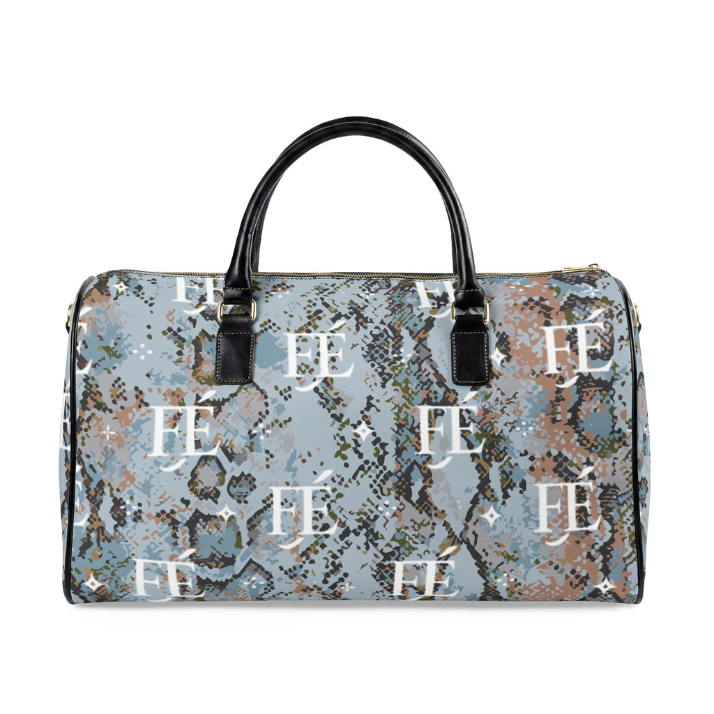Étalage Signature Python Duffle — Premium Marble Leather Travel Bag