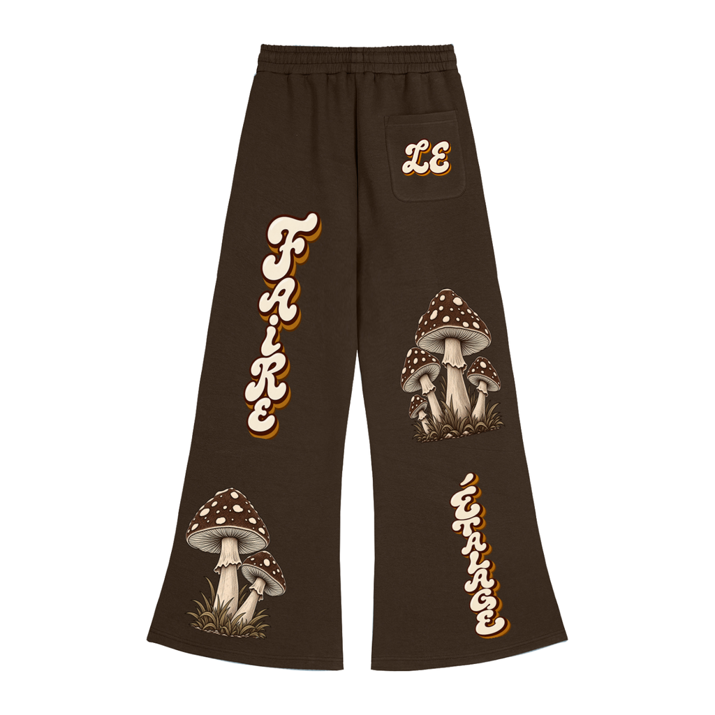 Le Faire Étalage Retro Fungal Grove Wide-Leg Sweatpants