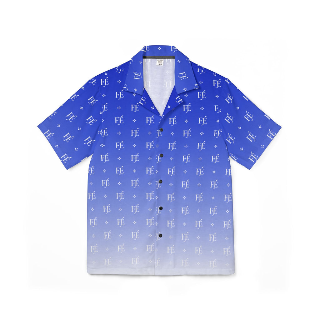 Le Faire Étalage Monogram Fade Camp Shirt - Blue