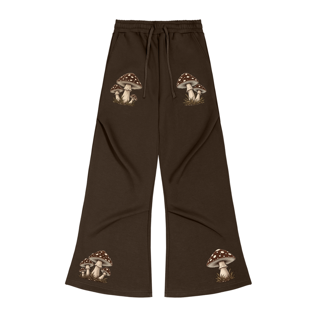 Le Faire Étalage Retro Fungal Grove Wide-Leg Sweatpants