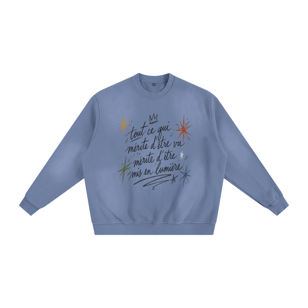 Le Faire Étalage “Manifesto” Hand-Sketched Crewneck