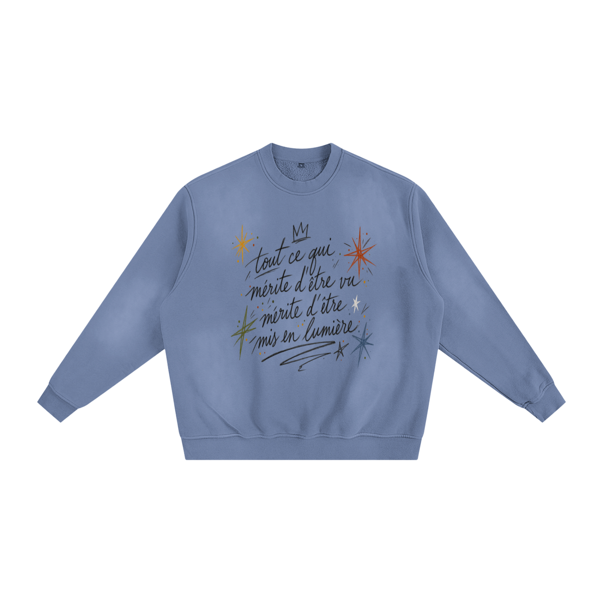 Le Faire Étalage “Manifesto” Hand-Sketched Crewneck