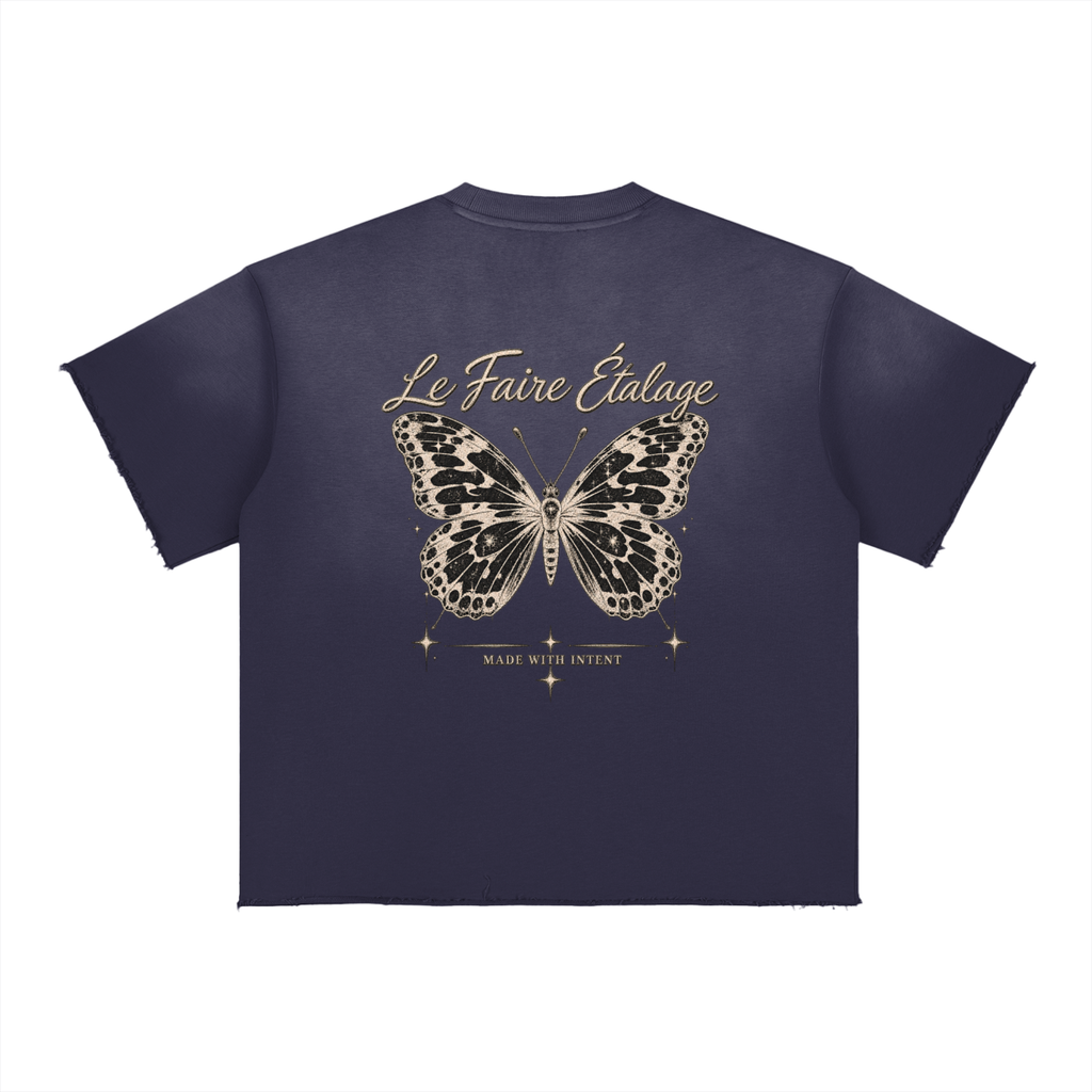 Le Faire Étalage Vintage Butterfly Ombre Tee