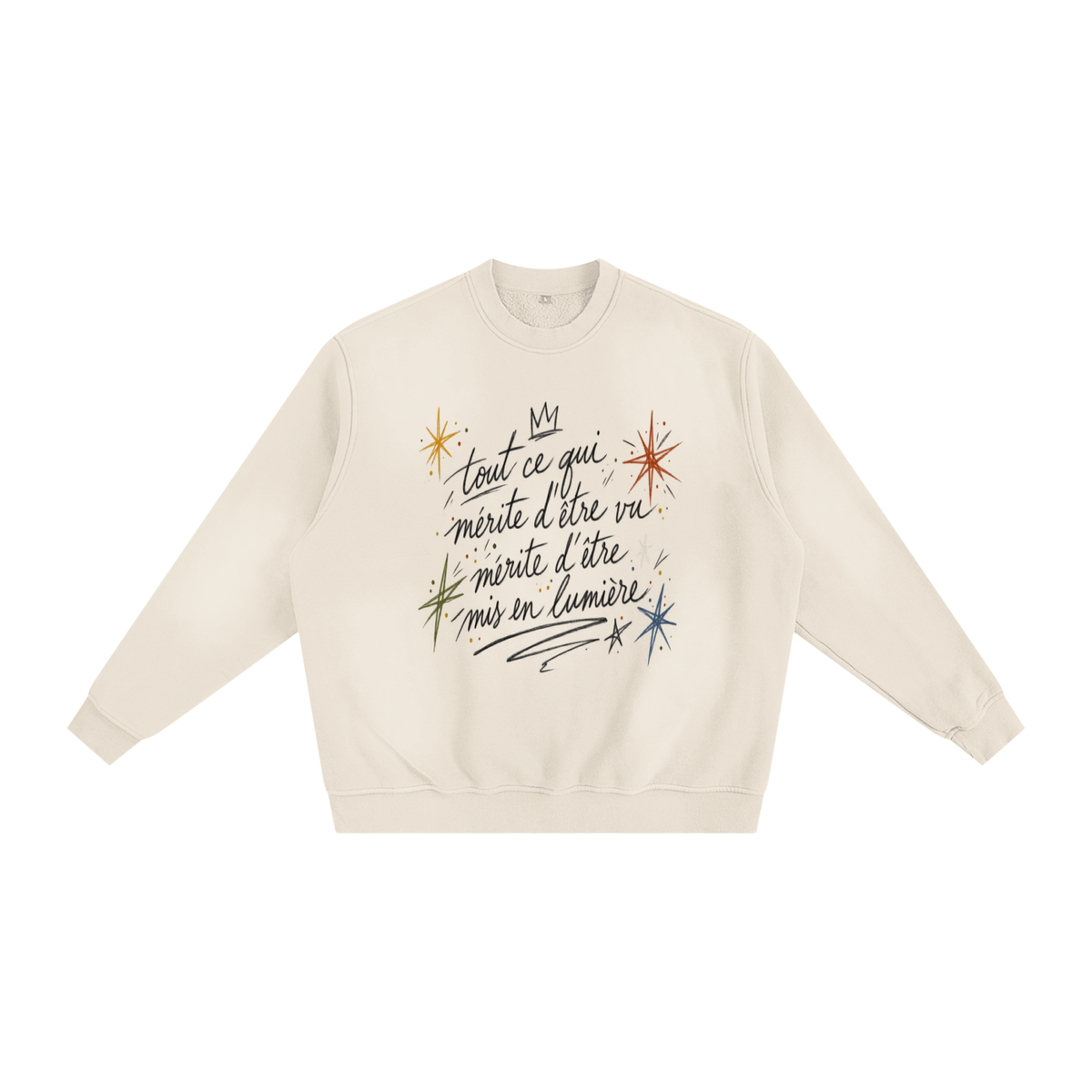 Le Faire Étalage “Manifesto” Hand-Sketched Crewneck