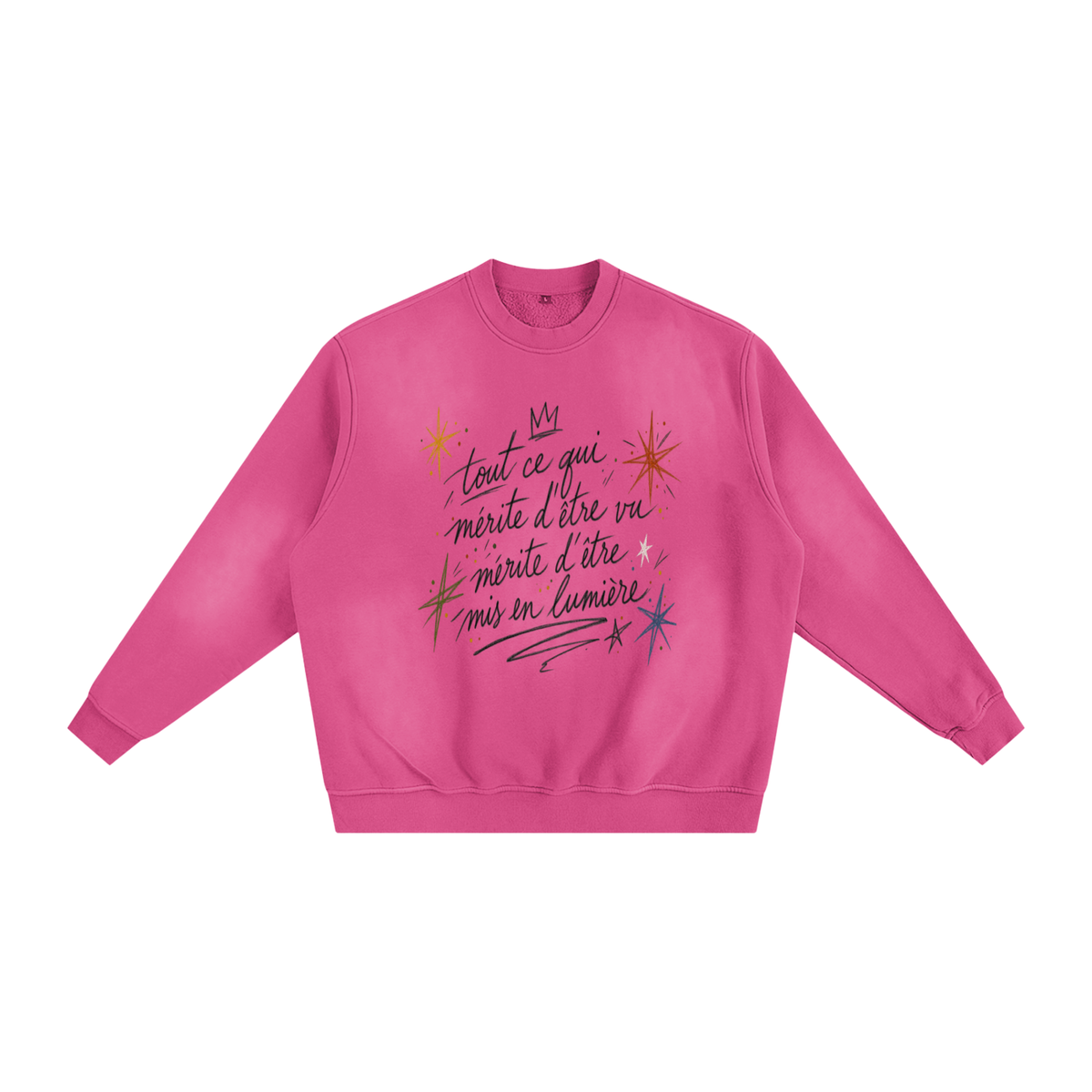 Le Faire Étalage “Manifesto” Hand-Sketched Crewneck
