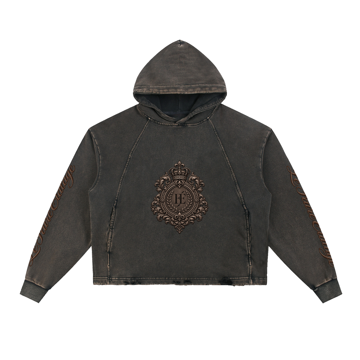 Le Faire Étalage Royal FÉ Crest Hoodie - Brun